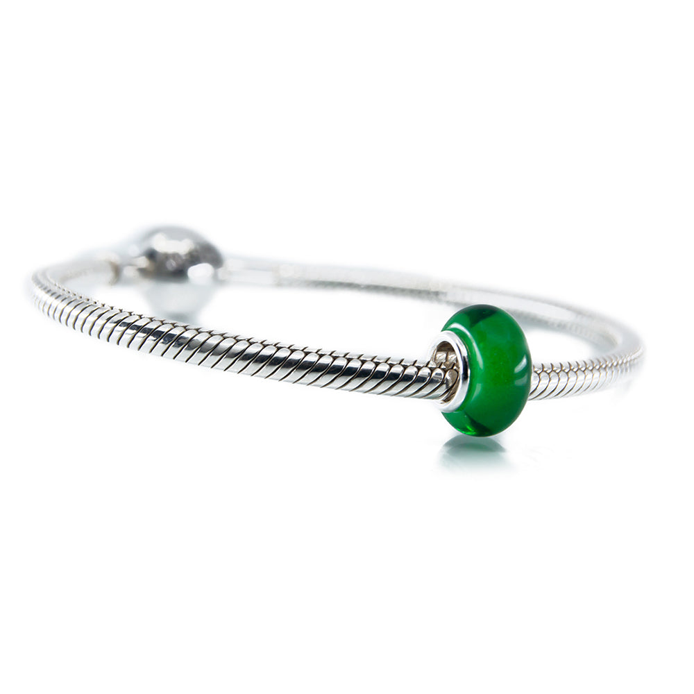 Deep Green Glass Spacer