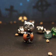 Load image into Gallery viewer, Mr. Whisker the Cat Ghost Bead
