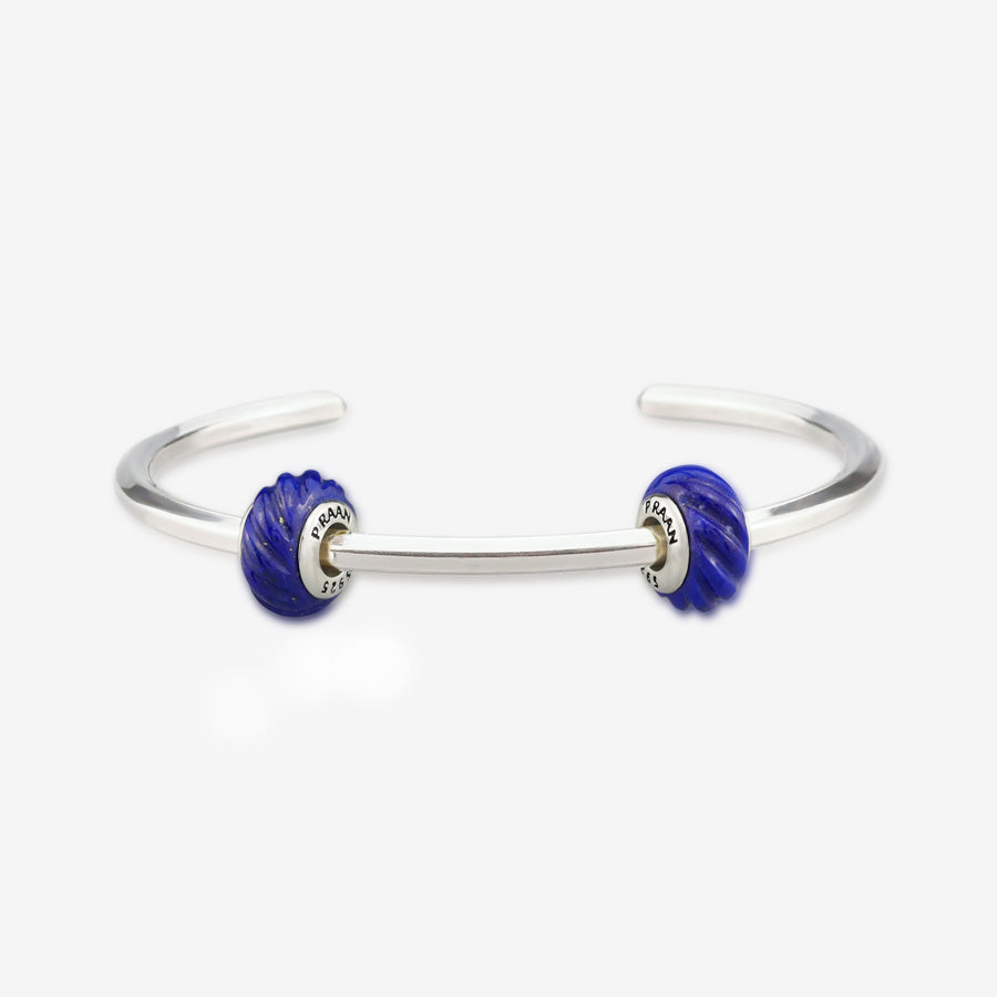 Lapis Lazuli Twisted Rope Stopper Charms