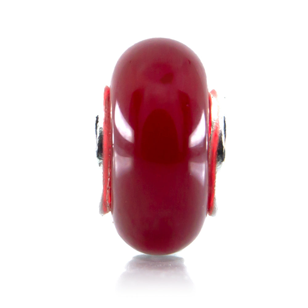 Cherry Red Glass Spacer