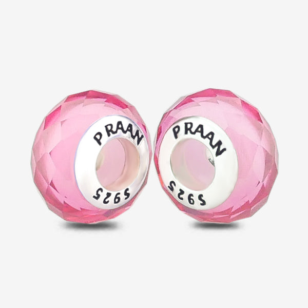 Sea Pink Crystal Stopper Charms