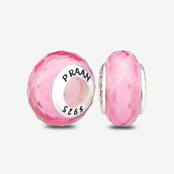 Sea Pink Crystal Stopper Charms