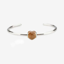 Load image into Gallery viewer, Shimmering Faceted Goldstone Heart Charm
