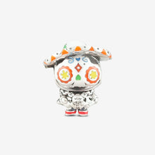 Load image into Gallery viewer, Mexican Sugar Calavera Silver Charm
