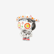 Load image into Gallery viewer, Mexican Sugar Calavera Silver Charm
