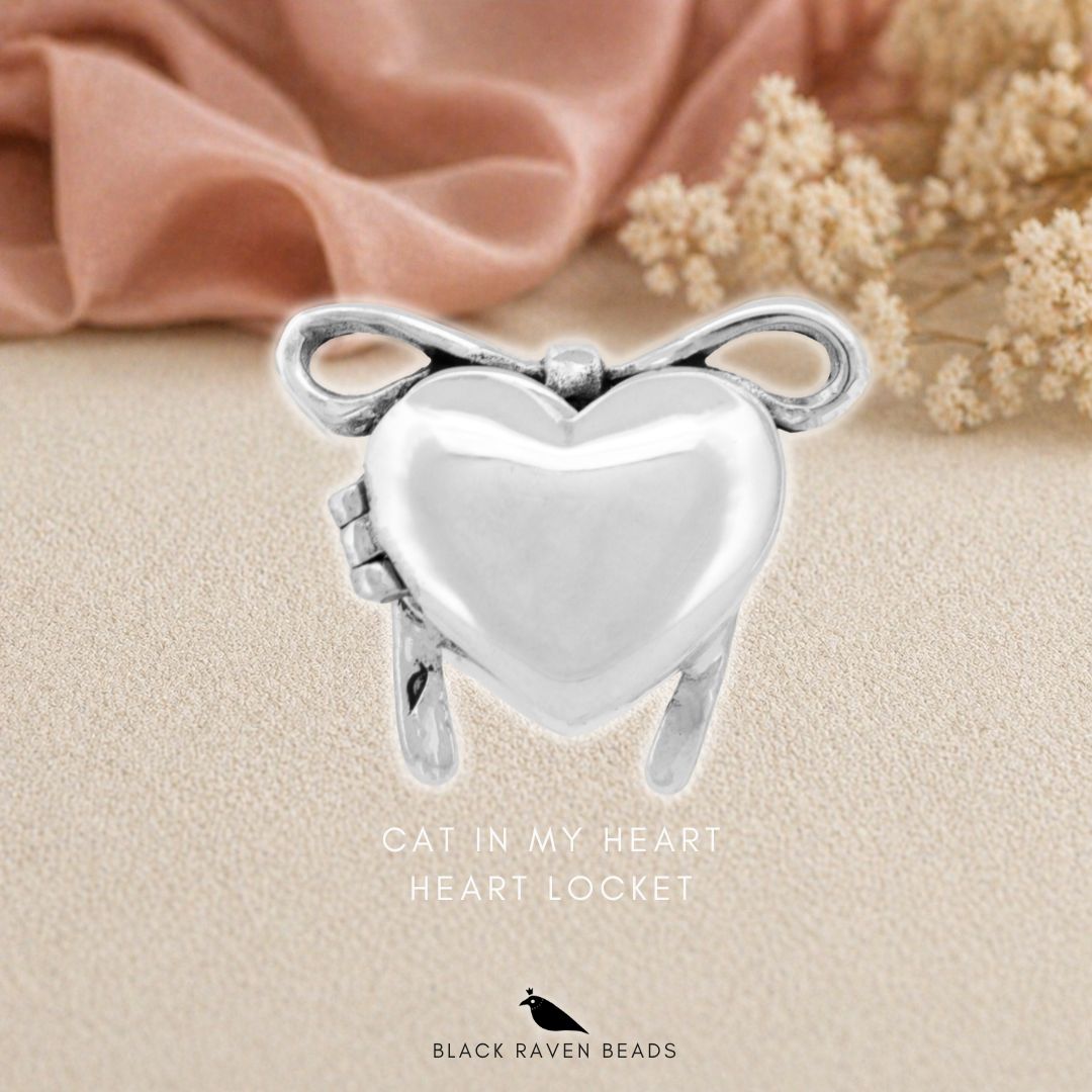 Cat in My Heart - Heart Locket