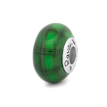 Load image into Gallery viewer, Tartan Green – Glass Bead
