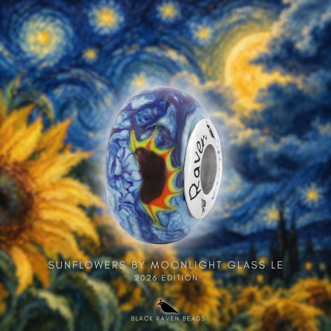 Van Gogh Sunflowers by Moonlight Glass LE