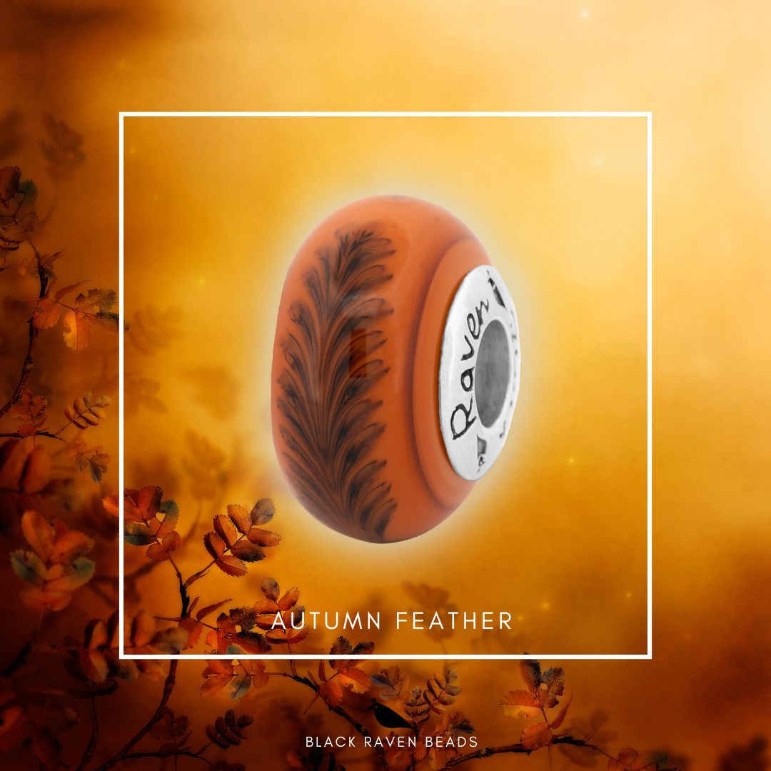 Autumn Feather Glass