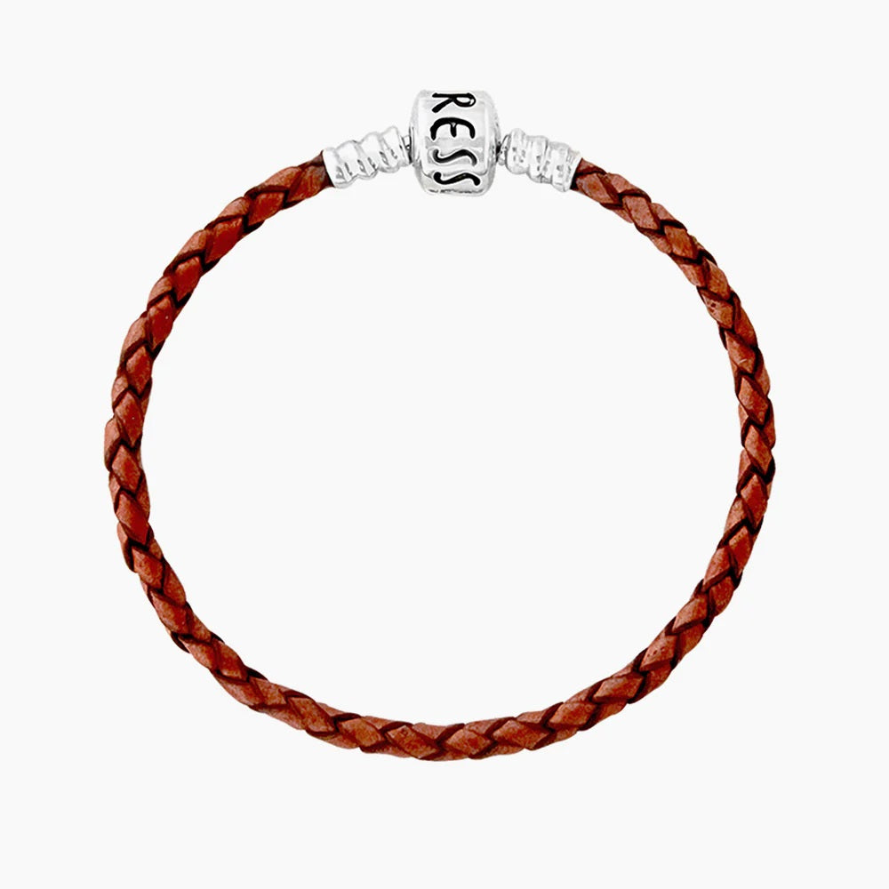 Single Leather Bracelet Brown