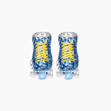 Load image into Gallery viewer, Glitter Blue Roller Skate Bead
