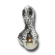 Load image into Gallery viewer, Dragon Claw with Glass Pendant
