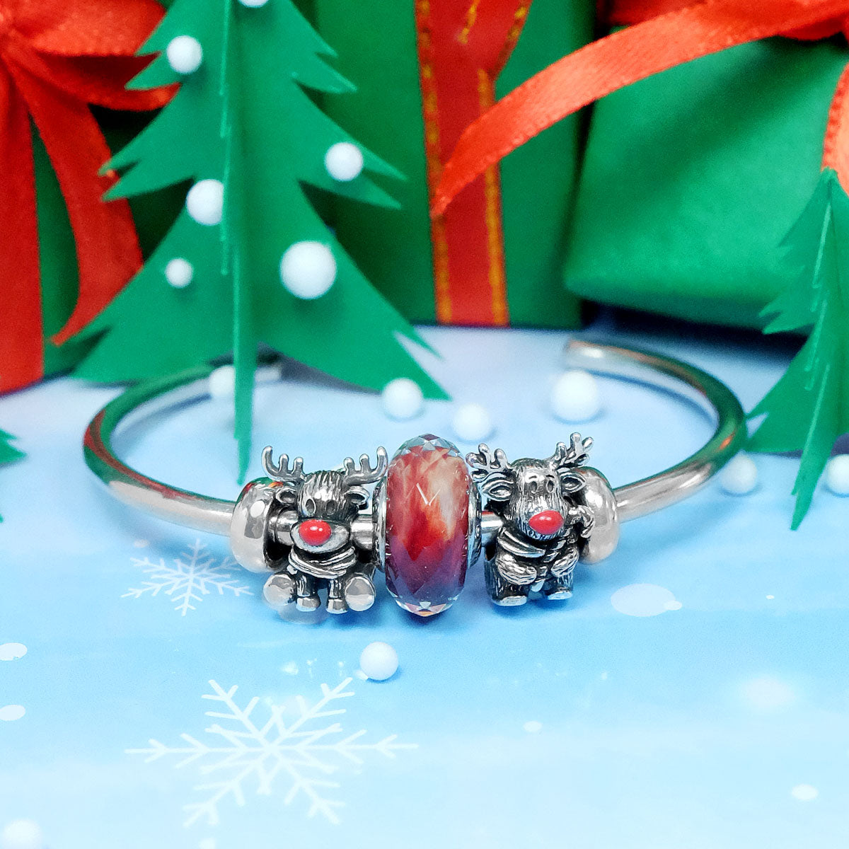 Rudolph Candy Cane Bead