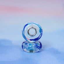 Load image into Gallery viewer, Marble Glass Bead Blue

