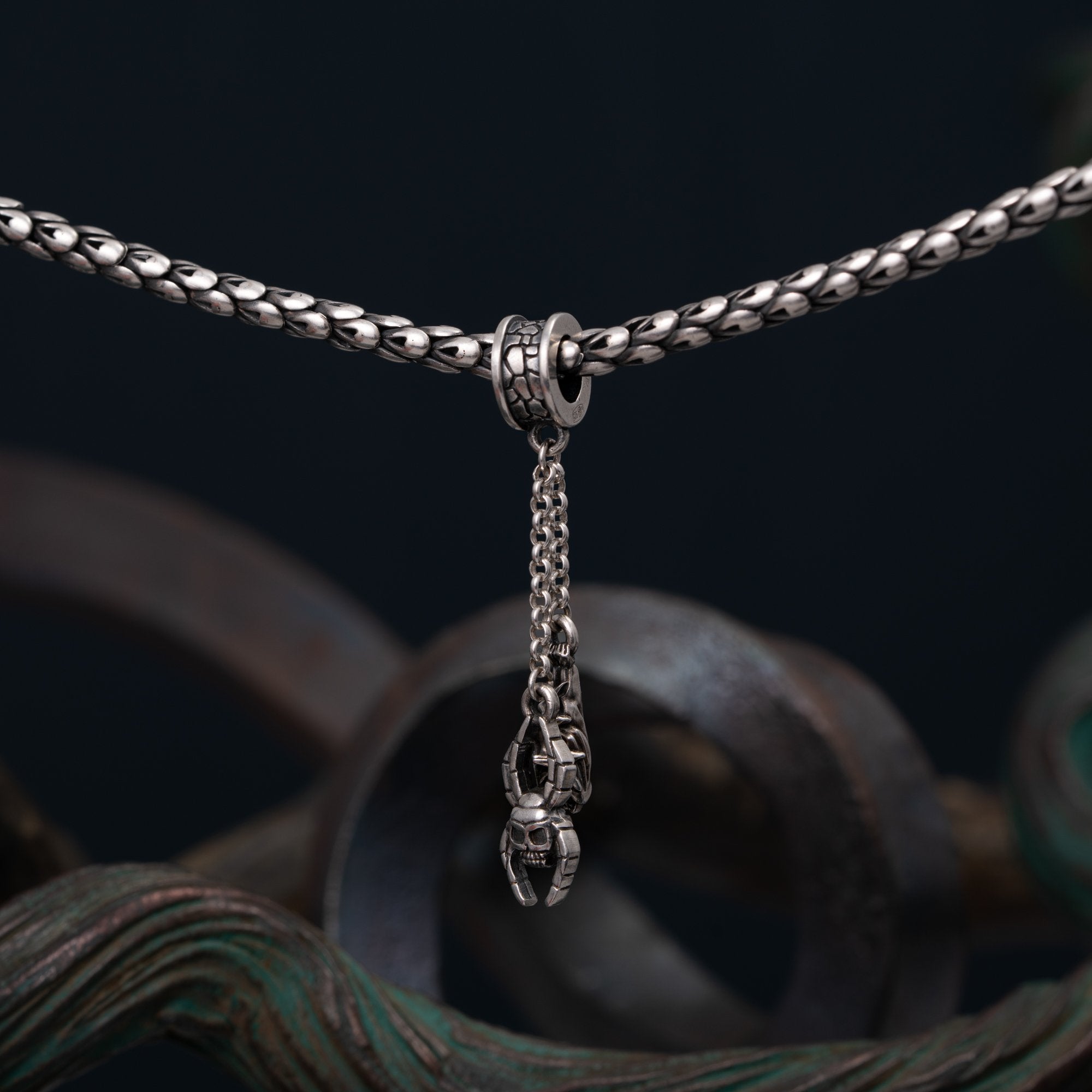 Bead with pendants "Pumpkin head"