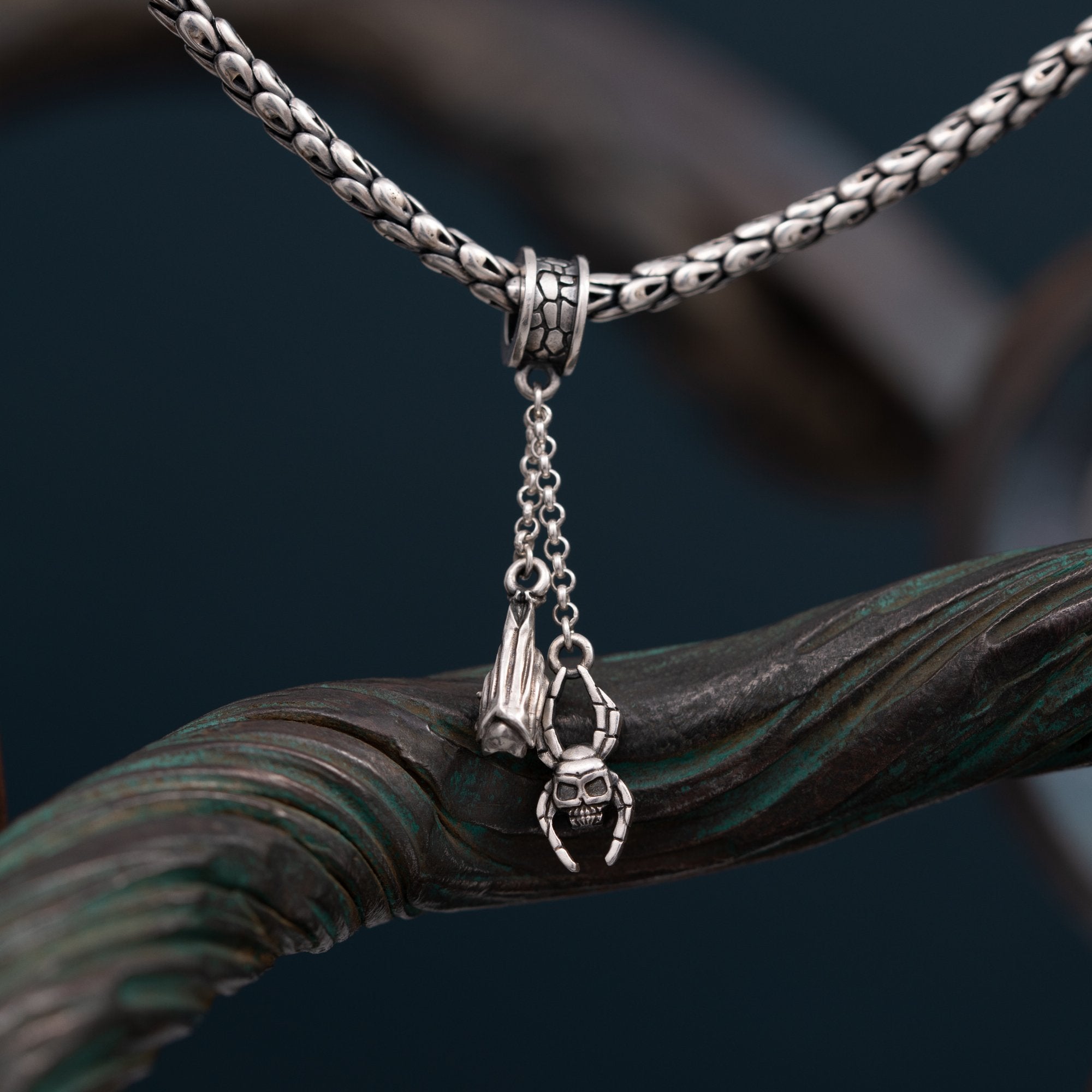 Bead with pendants "Pumpkin head"