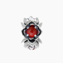 Load image into Gallery viewer, Lotus Red Agate Spacer
