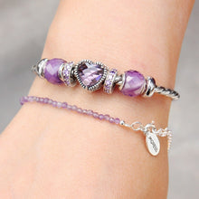 Load image into Gallery viewer, Amethyst Stone Bracelet
