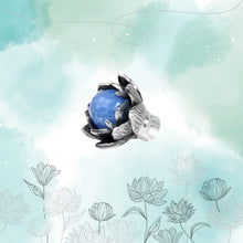 Load image into Gallery viewer, Lotus Blue Aventurine Bangle Lock
