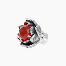 Load image into Gallery viewer, Lotus Red Agate Bangle Lock
