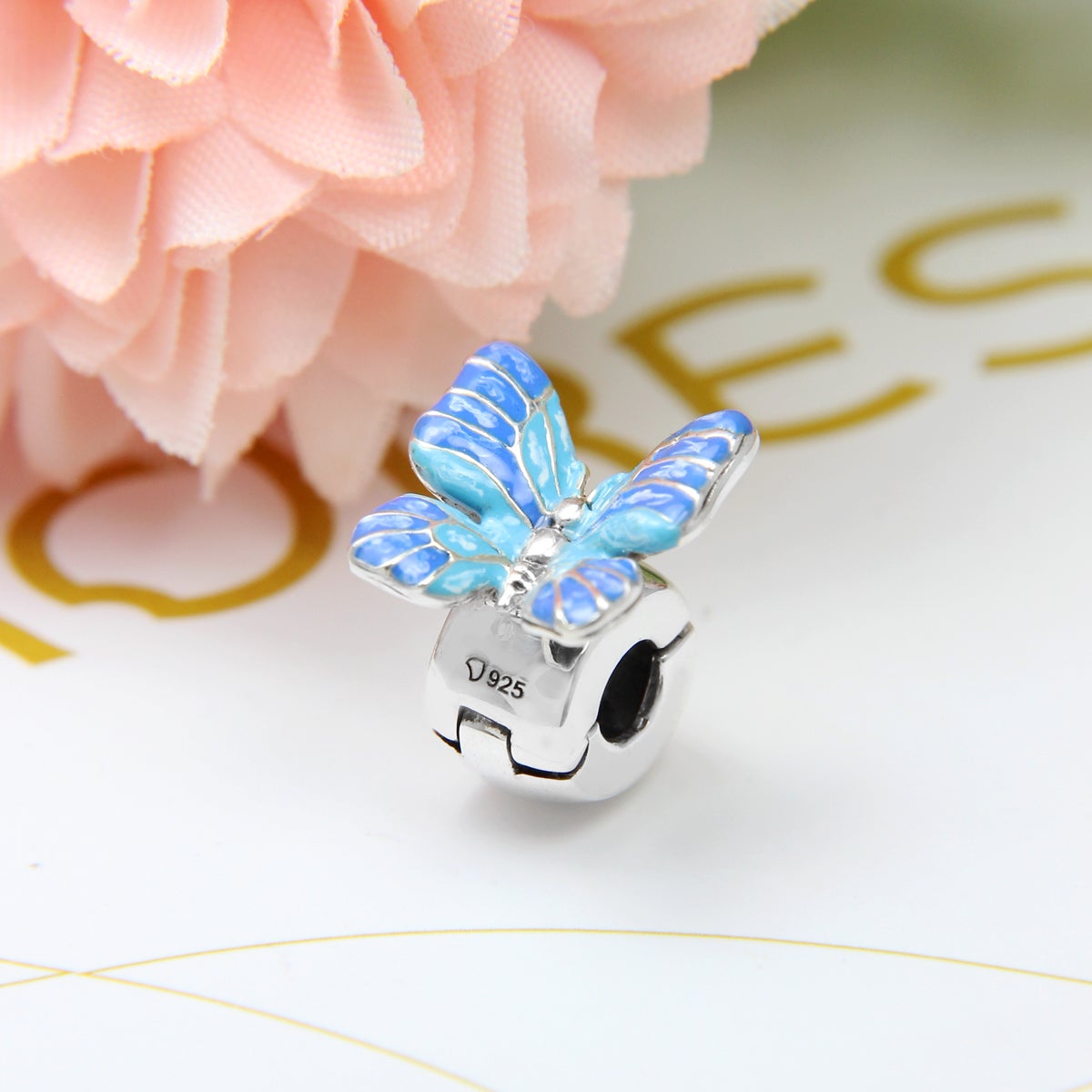 Blue Butterfly Clip Lock