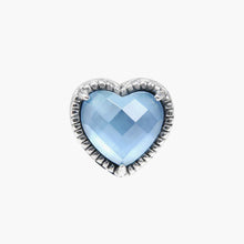 Load image into Gallery viewer, Blue Obsidian Heart Gem Bead
