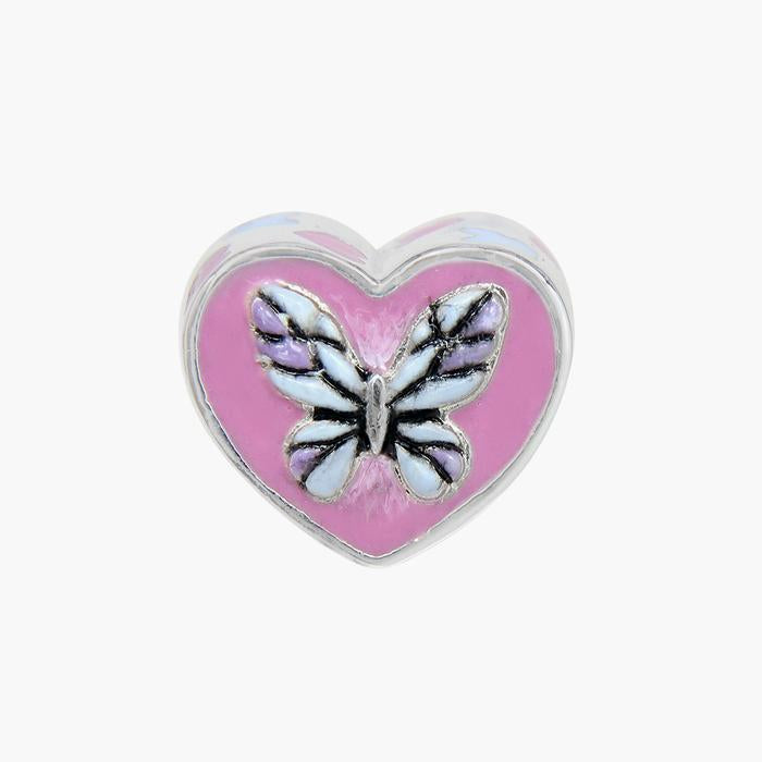 Butterfly Heart Bead
