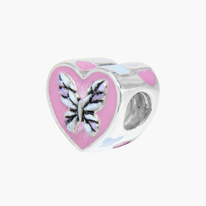 Butterfly Heart Bead