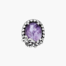 Load image into Gallery viewer, Charoite Oval Gem Bead
