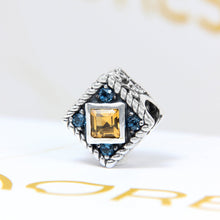 Load image into Gallery viewer, Citrine/ London Square Bead
