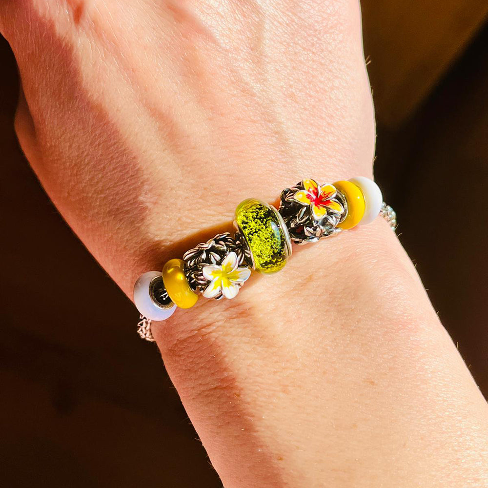 Dew of the Deep Woods Murano Glass Bead