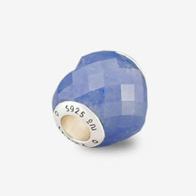 Load image into Gallery viewer, Faceted Blue Aventurine Heart Charm
