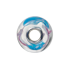 Load image into Gallery viewer, Marble Glass Bead Light Blue
