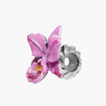 Load image into Gallery viewer, Pink Hand-Painted Wild Orchid Stopper
