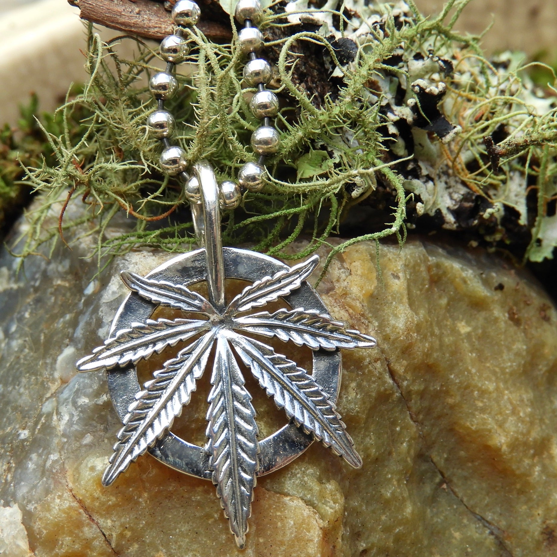 Hemp Leaf Pendant