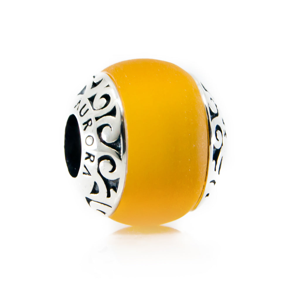 Hiva Oa Island – Yellow Sea Glass Bead