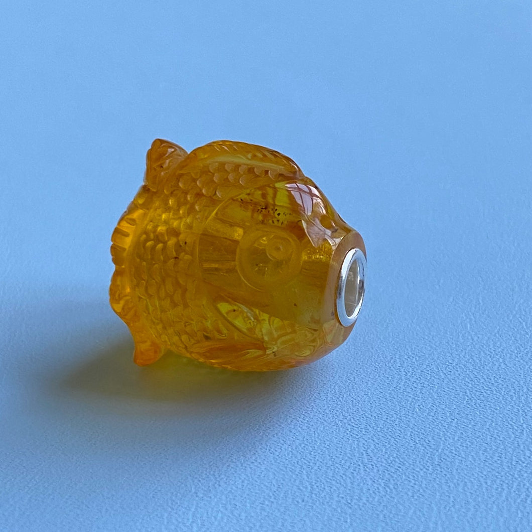 Carved Amber Fish