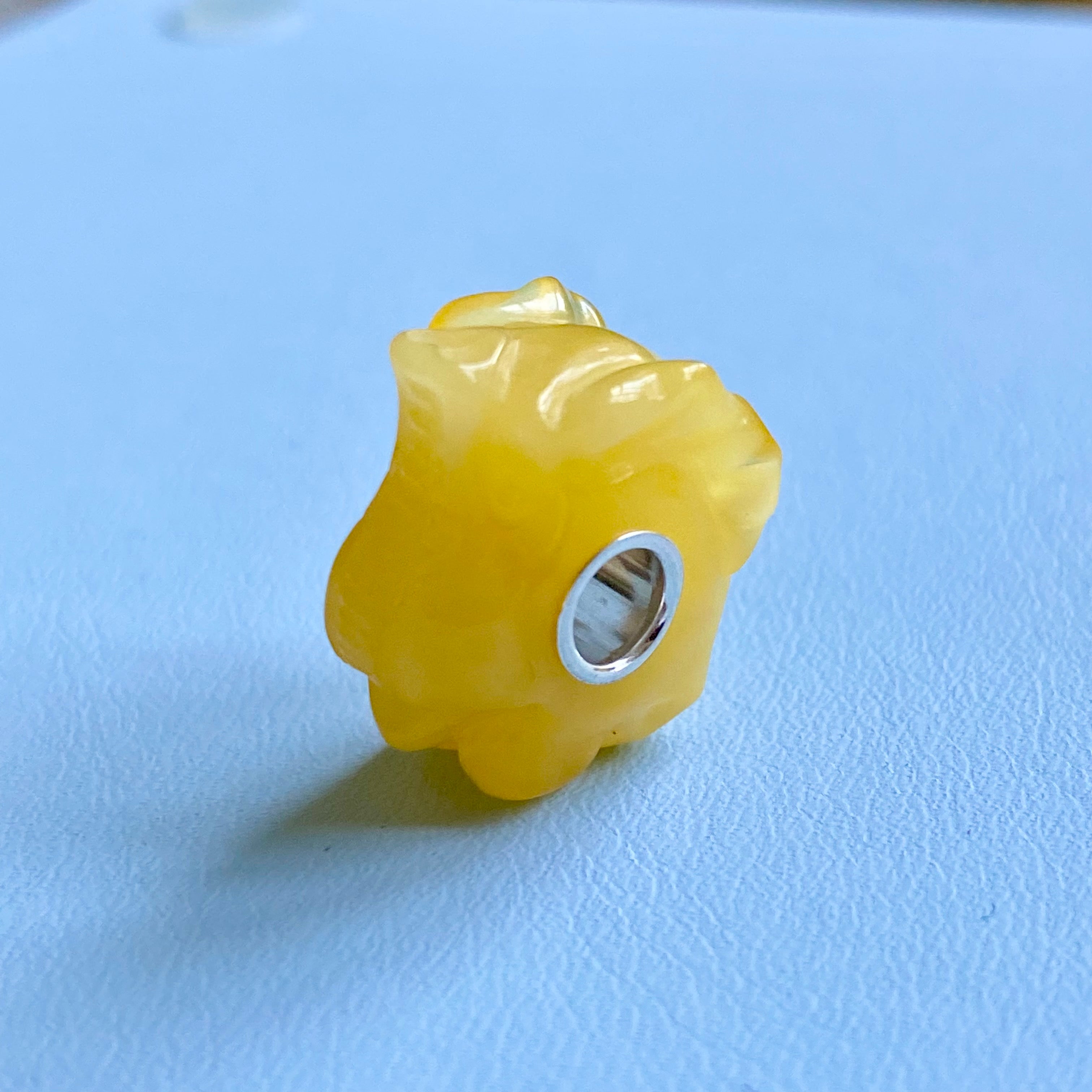 Carved Amber Elephant