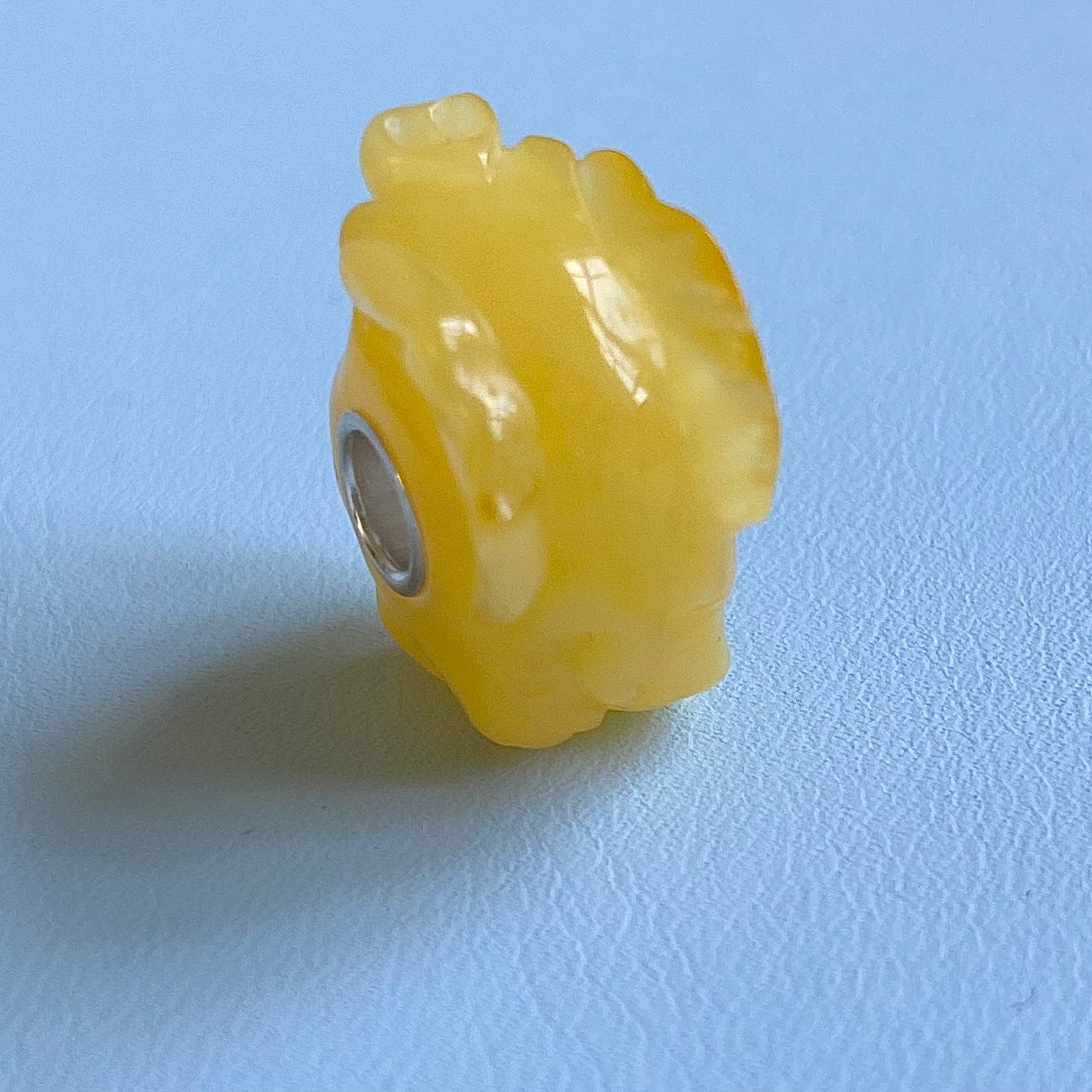 Carved Amber Elephant