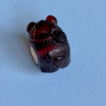 Load image into Gallery viewer, Carved Amber Bear 3

