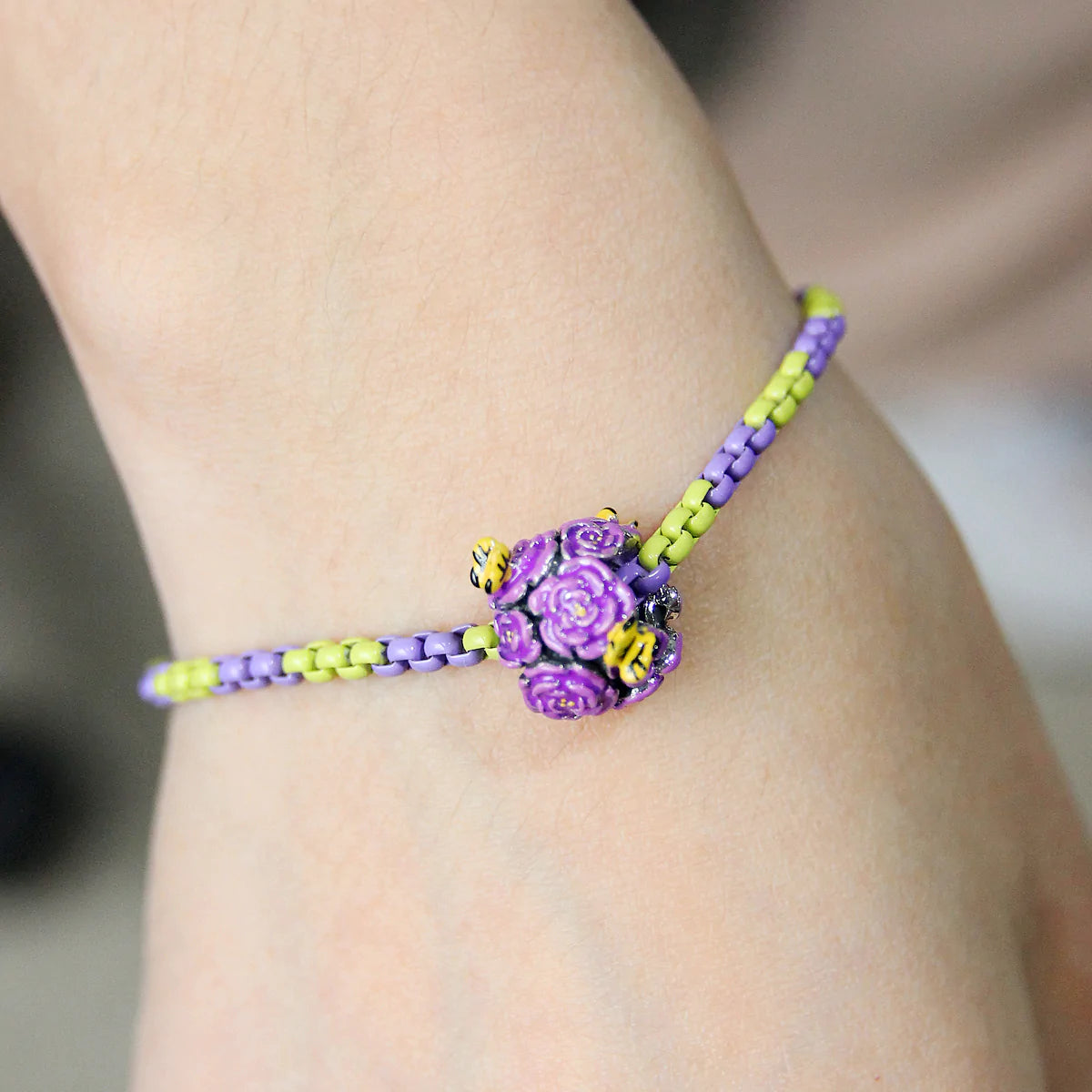Pop Bracelet Purple Berry/Green Envy