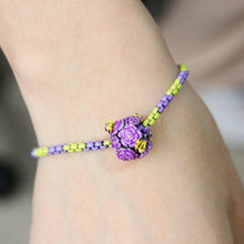 Load image into Gallery viewer, Pop Bracelet Purple Berry/Green Envy
