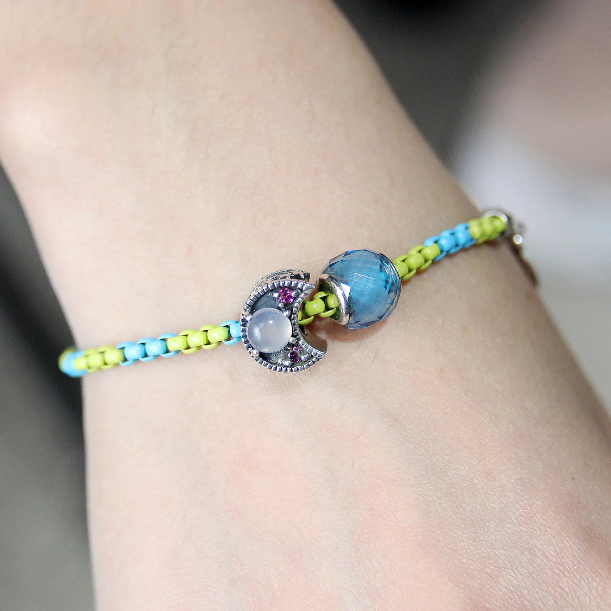 Pop Bracelet Blue Lush/Green Envy