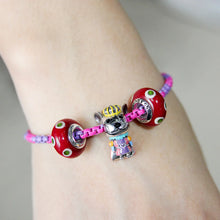 Load image into Gallery viewer, Pop Bracelet Purple Berry/Pink Crush
