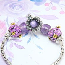 Load image into Gallery viewer, Begonia Amethyst Stopper Charm
