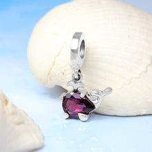 Load image into Gallery viewer, Whale Rhodolite Dangle Bead
