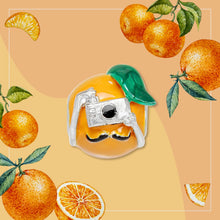 Load image into Gallery viewer, Orange Selfie Bead
