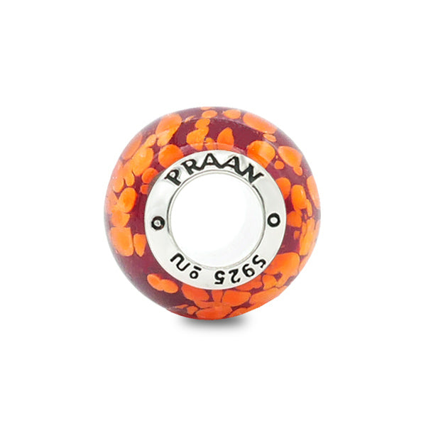 Mecca Flame Orange Murano Charm