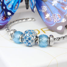 Load image into Gallery viewer, Ombre Blue Nano Pave Bead
