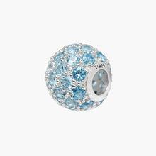 Load image into Gallery viewer, Ombre Light Blue Nano Pave Bead

